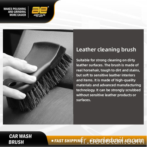 Brosse de détail automobile de haute qualité 100% hardhair